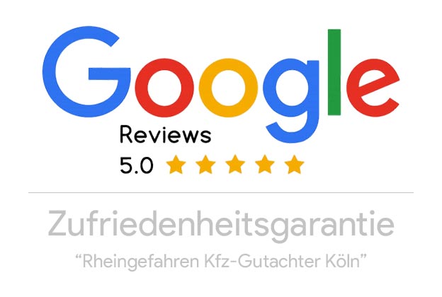 Google Bewertung Kfz Gutachter und Sachverständigenbüro in Köln