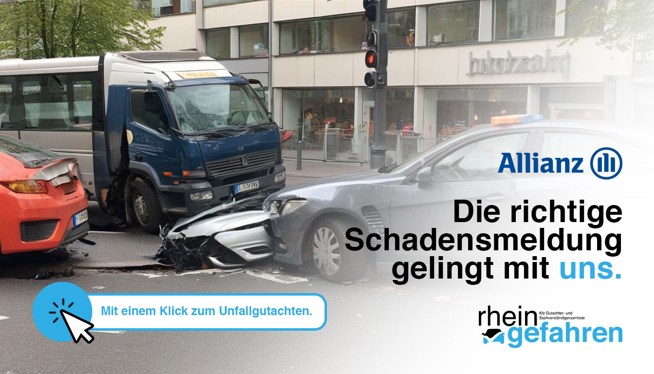 Allianz Versicherung Unfall melden in Köln Kfz Gutachter