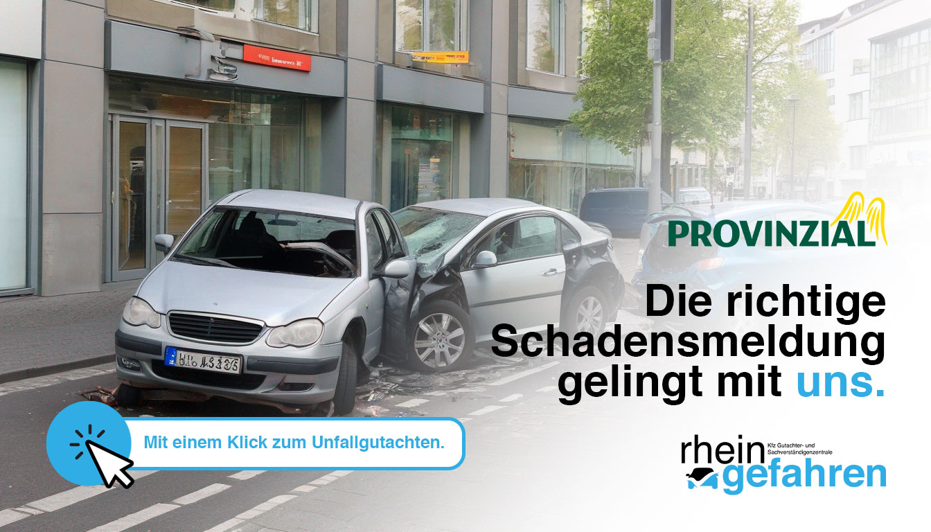 Unkomplizierte Unfallmeldung bei Provinzial - Unsere Kfz-Gutachter in Köln bieten professionelle Unterstützung