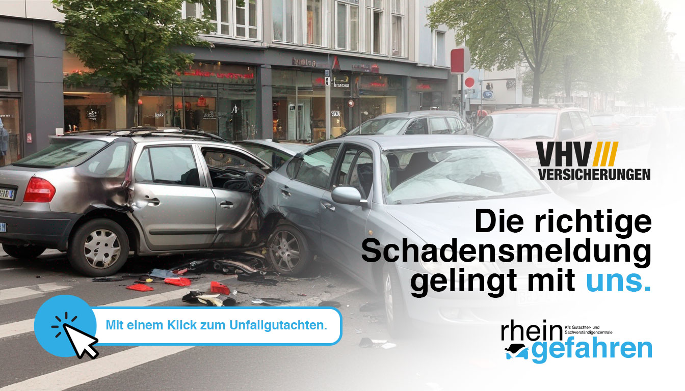 VHV Unfallmeldung mühelos - Unsere Kfz-Gutachter in Köln gewährleisten eine reibungslose Abwicklung